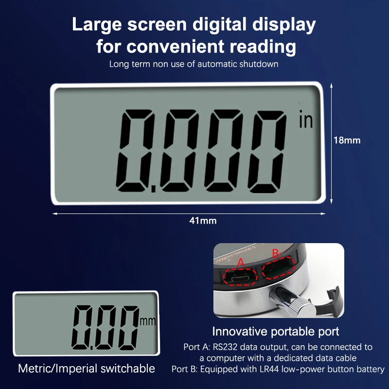 0-12 7 мм 0 01/0 001 электронный толщиномер ЖК-экран цифровой микрометр прецизионные