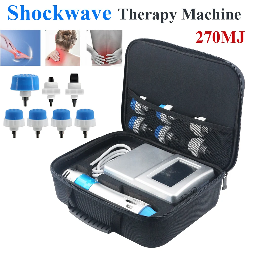 NEW 2022 Shock Wave Devices For Erectile Dysfunction Physiotherapy Extracorporeal Pain Relief 270mj Shockwave Therapy Machine