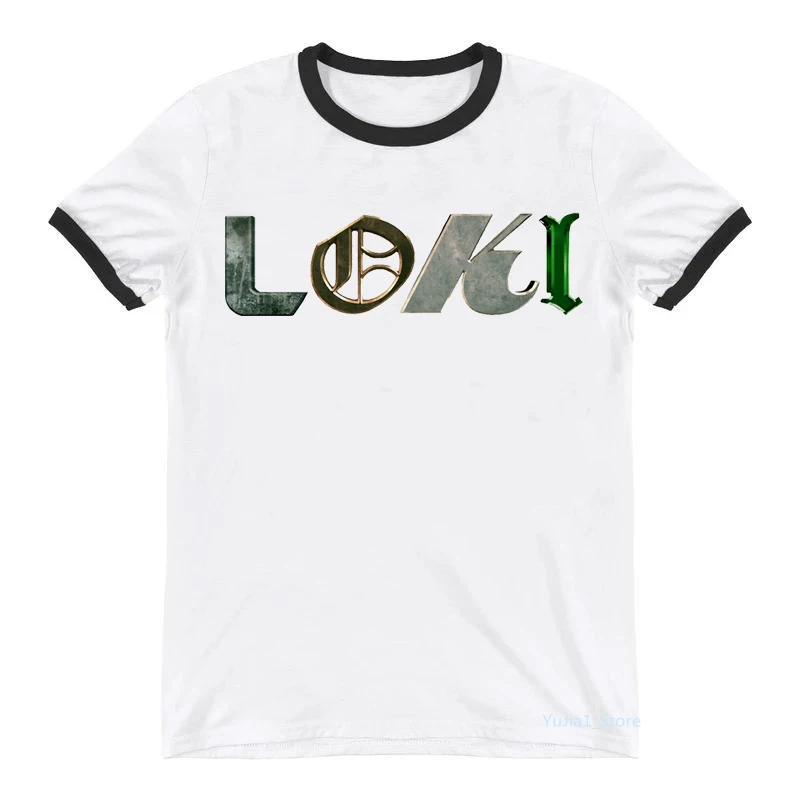 

Loki Letter Print Tshirt Women'S Clothing God of Mischief Superhero T-Shirt Femme Black Oversized T Shirt Female Summer Tops Tee
