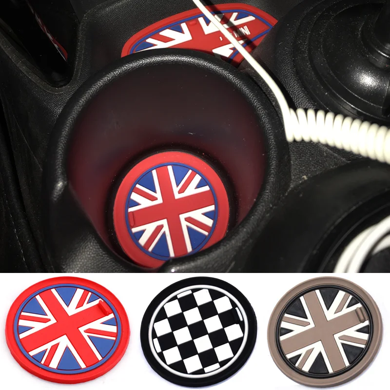 

Union Jack Car Water Cup Coaster Pad For MINI COOPER R59R60R61F54F55F56F57F60 Clubman Countryman Interior Accessorie