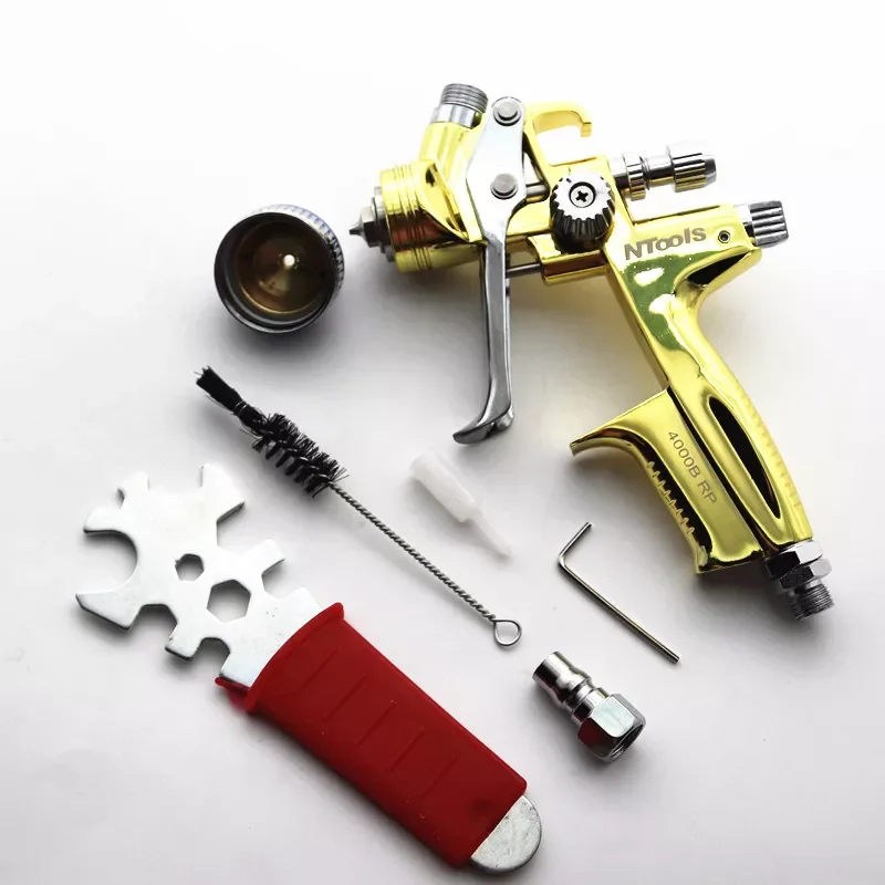 

Высококачественный распылитель NEW2023 HVLP/RP4000B, сопло из нержавеющей стали 1,3 мм, распылитель, профессиональный распылитель краски, Аэрограф дл...