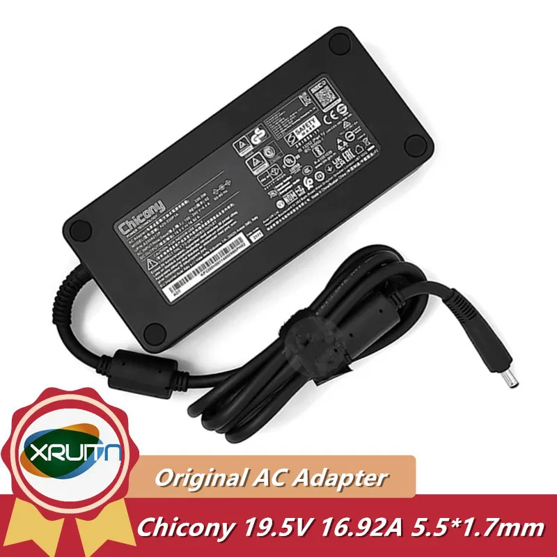 

New Genuine Chicony A20-330P1A AC Adapter 19.5V 16.92A 330W Power Charger A330A012P for Acer PREDATOR HELIOS 300 PH317-55 Laptop