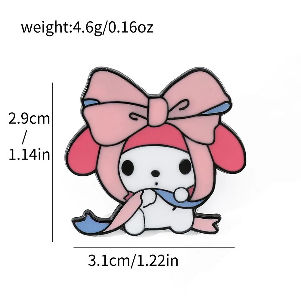 Sanrio Hello Kitty джинсовая куртка броши мультяшная мелодия Pochacco эмалированные булавки