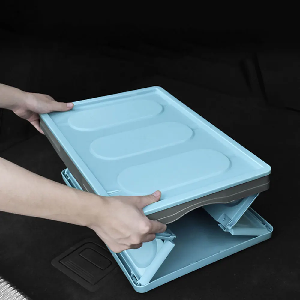 

Ящик для хранения в багажник автомобиля, Многофункциональный складной органайзер в багажник автомобиля, вместительная сумка для хранения, ...