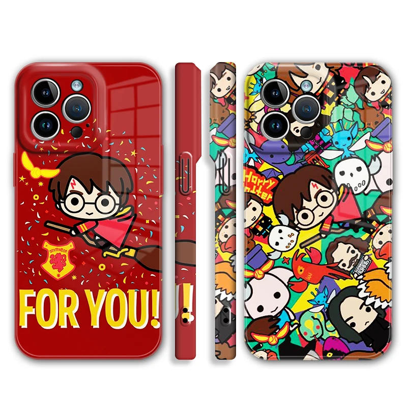 

Cartoon Harrys Potters Cute For iPhone 14 13 12 mini 11 Pro Max s XR XS X 8 7 6 6S Plus Feilin Phone Case