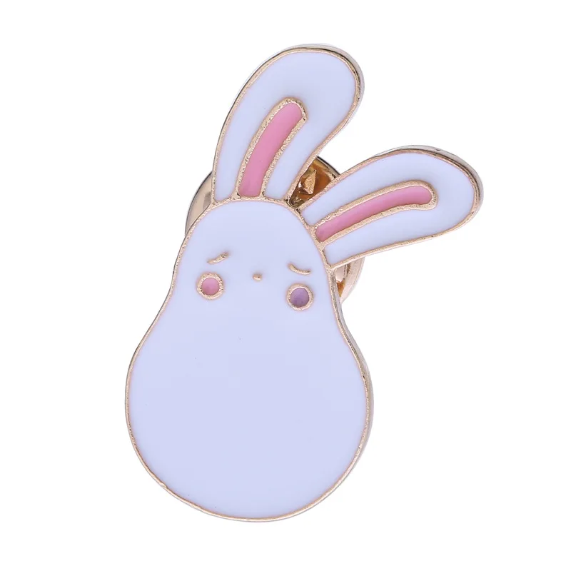 

Glamour Alloy Dripping Oil Lovely Rabbit Brooch Icons Backpack Clothing Brooch Button Pin Friend Student Gift Badge