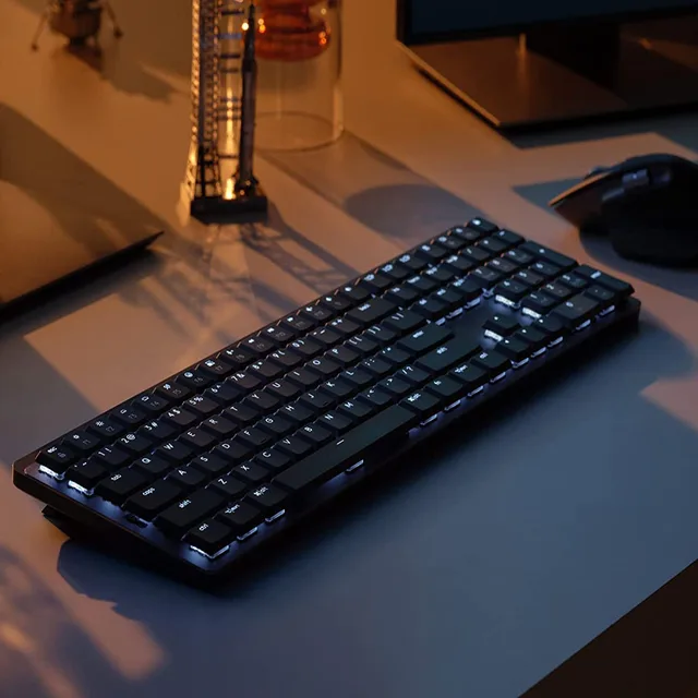 MX Mechanical Mechanical Wireless Bluetooth Keyboard with Logi Bolt USB Office Gaming Keyboard for Windows IOS Android 4