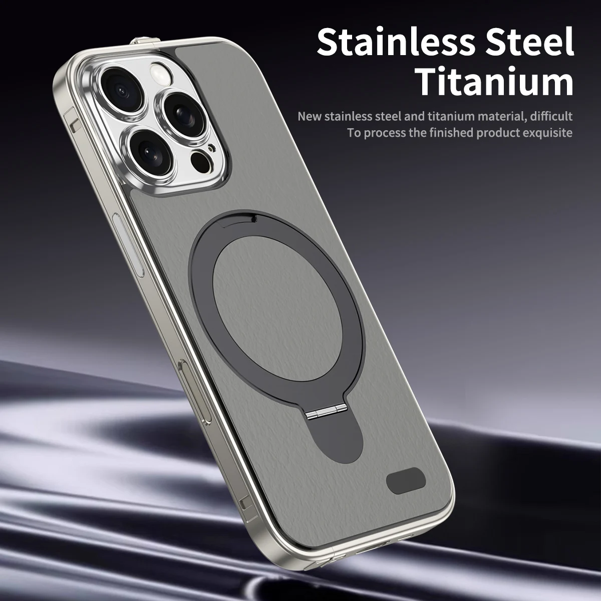 Бампер из нержавеющей стали с ромбовидным переключателем рамка чехол для iPhone 16 Pro