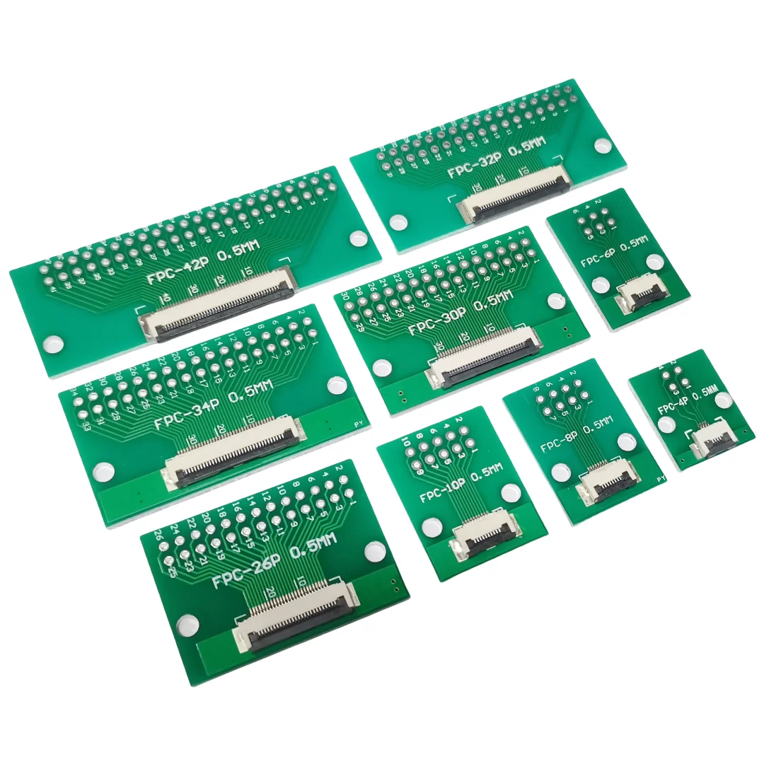 1 шт. плата адаптера FFC/FPC 4P/6P/8P/10P/12P/14P/15P/16P/18P/20P/22P/24P/26P/30P/32P/34P/36P/40P/42P/45P/50P/60P/64P/68P/80P/96P