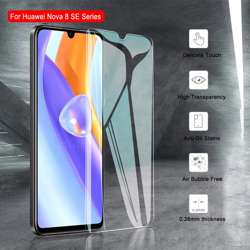 

9H tempered glass For Huawei Nova 8i 8 se Youth screen protector HD Film Clera Anti-Scratch Anti-Fingerprint Front Film
