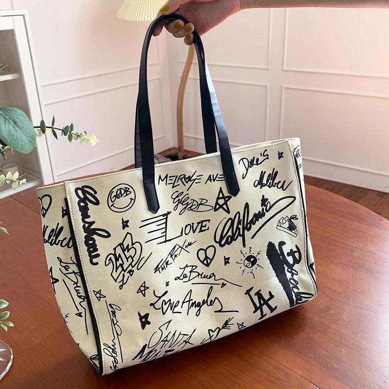 

Ladies Handbag Fashion Shoulder Bags for Women Luxury Designer Handbag Large Capacity Bucket Canvas Bag Crossbody Shopping Totes