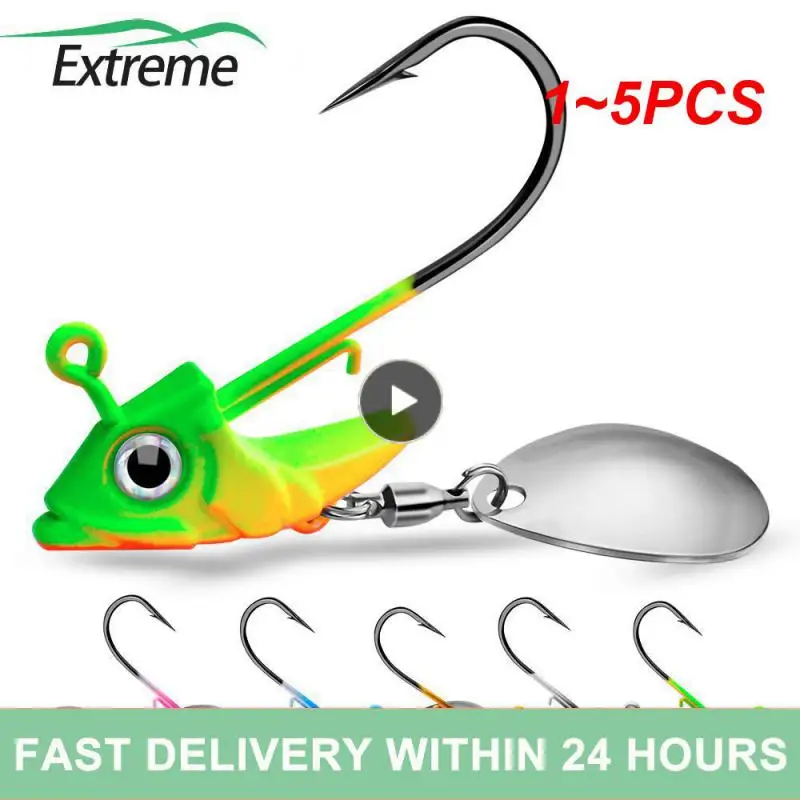 

1~5PCS 7/10/15g Ice Fishing Lures Jigging Lure Winter Ice Fihsing Jigs Heads Hard Lure Artificial Bait Set Fishing