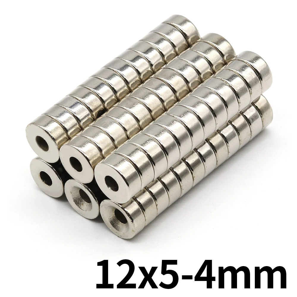 Неодимовый магнит 12x5-4 Мощный постоянный круглый 12 мм x 5 мм-4 Сильный магнитный