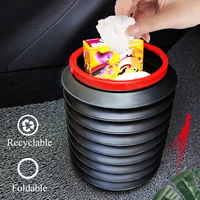 car folding trash can foldable wash tool telescopic storage bucket car interior rubbish organizer waterproof dustbin garbage bin