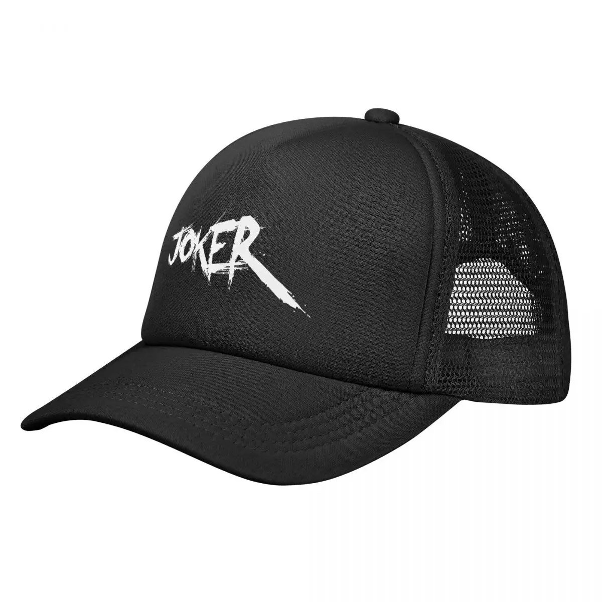 

Joker Stretchy Trucker Hat Mesh Baseball Cap Adjustable Snapback Closure Hats for Men Women Comfortable Breathable