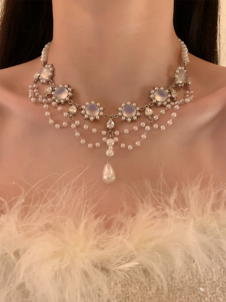 Антикварное винтажное жемчужное ожерелье Hey Tao в стиле барокко женское колье с