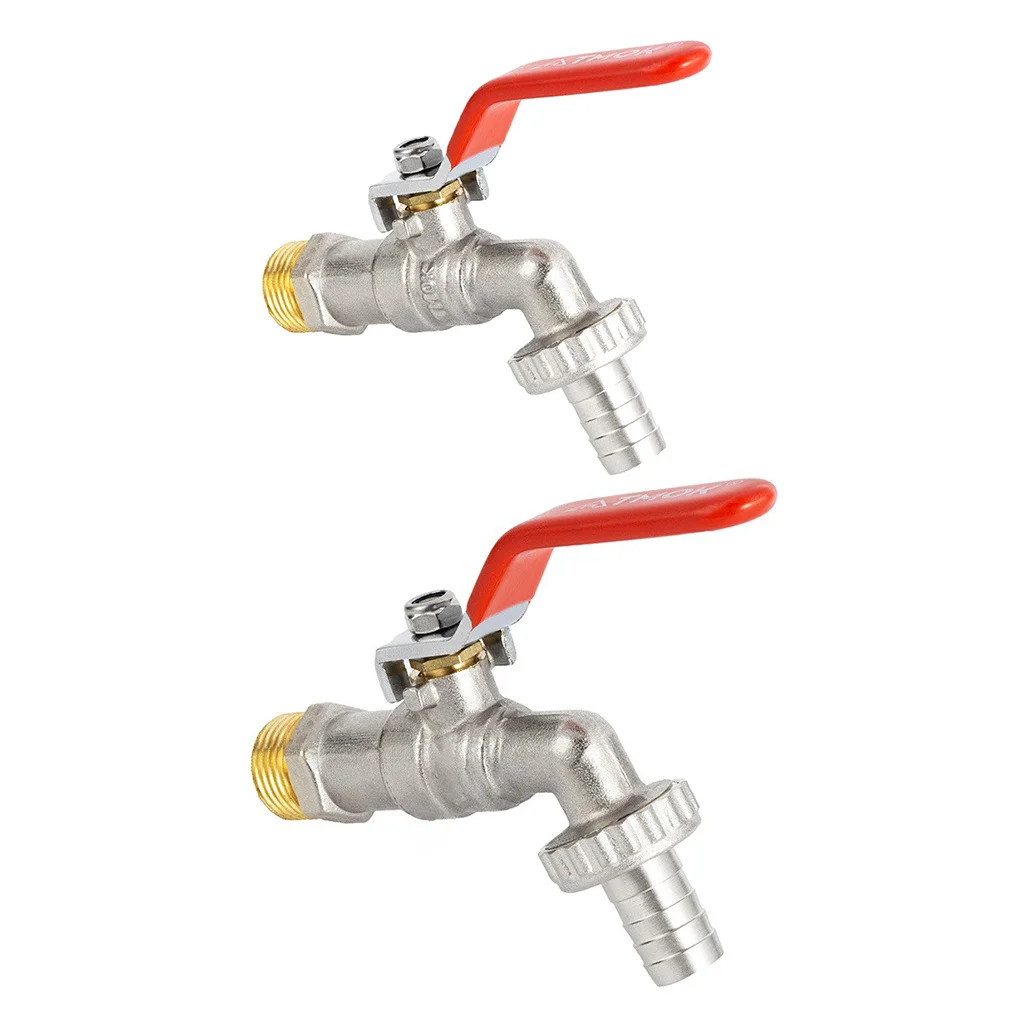 

DN15 Brass Ball Valve with Rotary Handle Universal Threaded Hose Connector Switch Water Flow Fitting with Mark