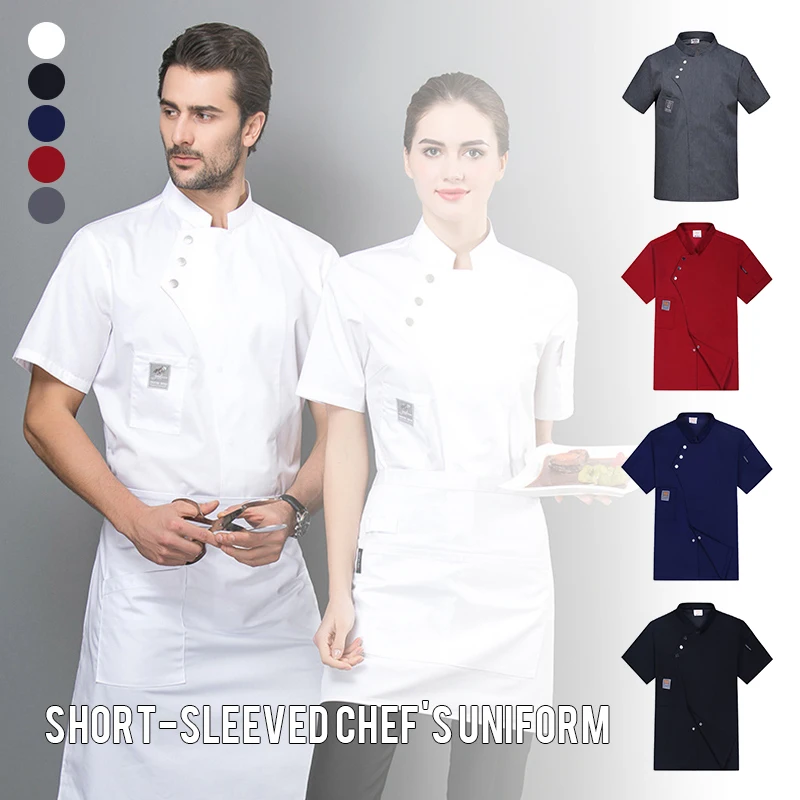 

Restaurant Kitchen Chef Uniform Shirt Short/long Sleeves Chef Jacket Sushi Bakery Cafe Waiter Catering Food Service Work Clothes