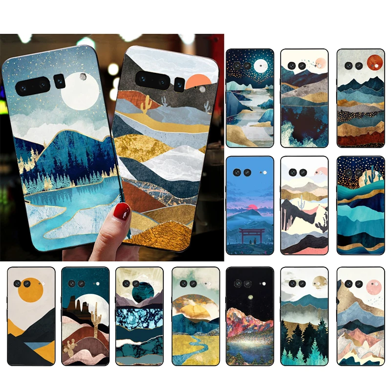 

Phone Case for Google Pixel 7 Pro 7 6A 6 Pro 5A 4A 3A Pixel 4 XL Pixel 5 6 4 3 XL 3A XL 2 XL Landscape Scenery Mountain