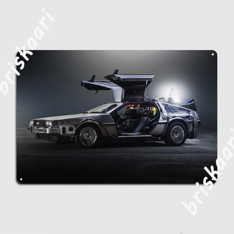 

Dmc Delorean металлический плакат, винтажный кинотеатр, таблички для гостиной, клуба, бара, жестяные плакаты, украшение комнаты