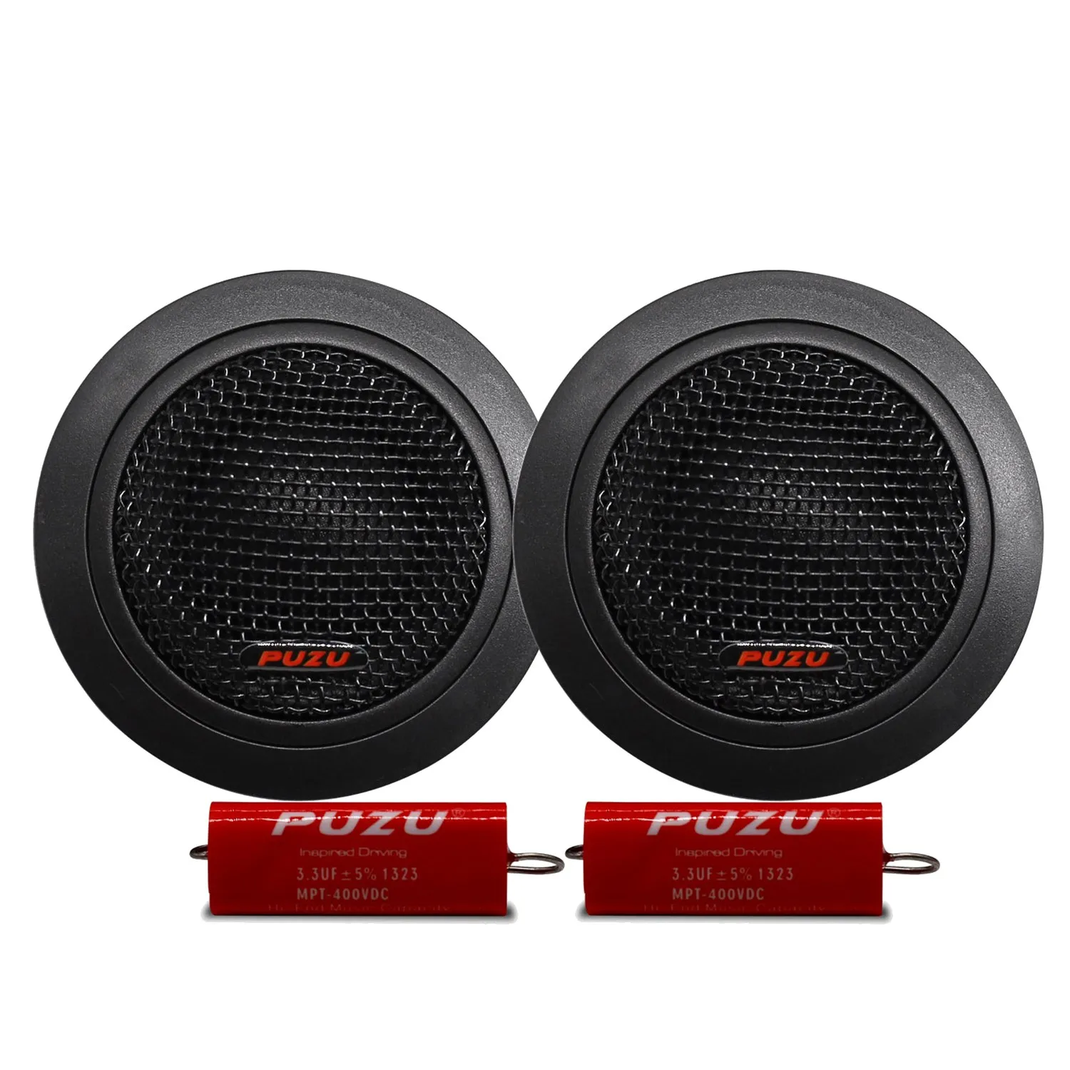 

PUZU PZ-G20 25mm ASV Silk Dome Car Audio Tweeter Speakers 80W Output Power High Sensitivity Treble Sound Upgrade System