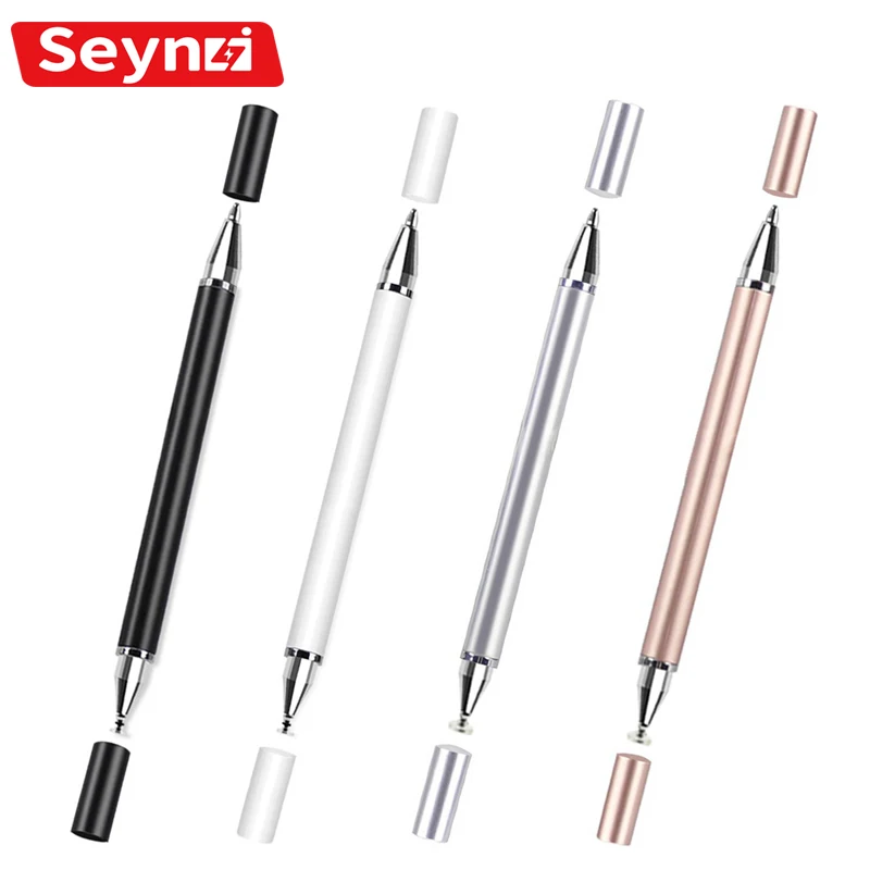 Universal 2 In 1 Stylus Pen Capacitive Screen Touch Pen For Iphone Samsung Xiaomi Android Phone Smart Pencil Drawing Tablet Pen