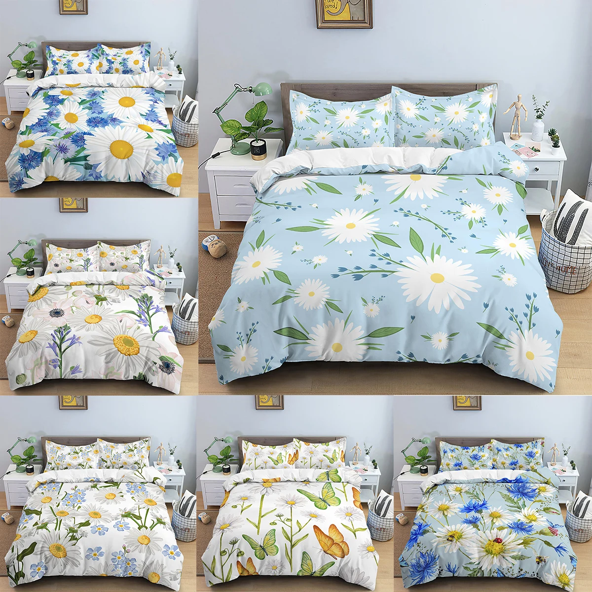 

Пододеяльник с цветочным принтом для взрослых, одеяло с фламинго, комплекты постельного белья с подушкой, чехол, королевский комплект, подо...