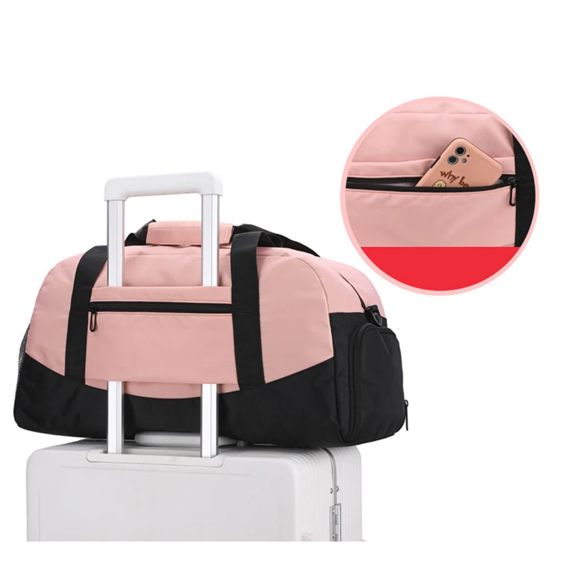 Fitness Gym Bags For Women Female Beach Traveling Luggage Handbag Duffel Shoulder Shoes Swimming Training Weekend Sports Bags