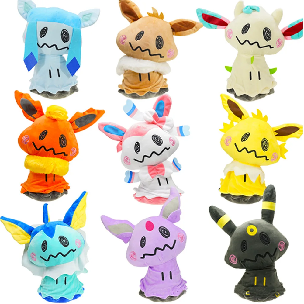 20 см-25 см аниме Покемон плюшевый Mimikyu Cos Eevee сильвеон Flareon Jolteon Umbreon Vaporeon игрушки для