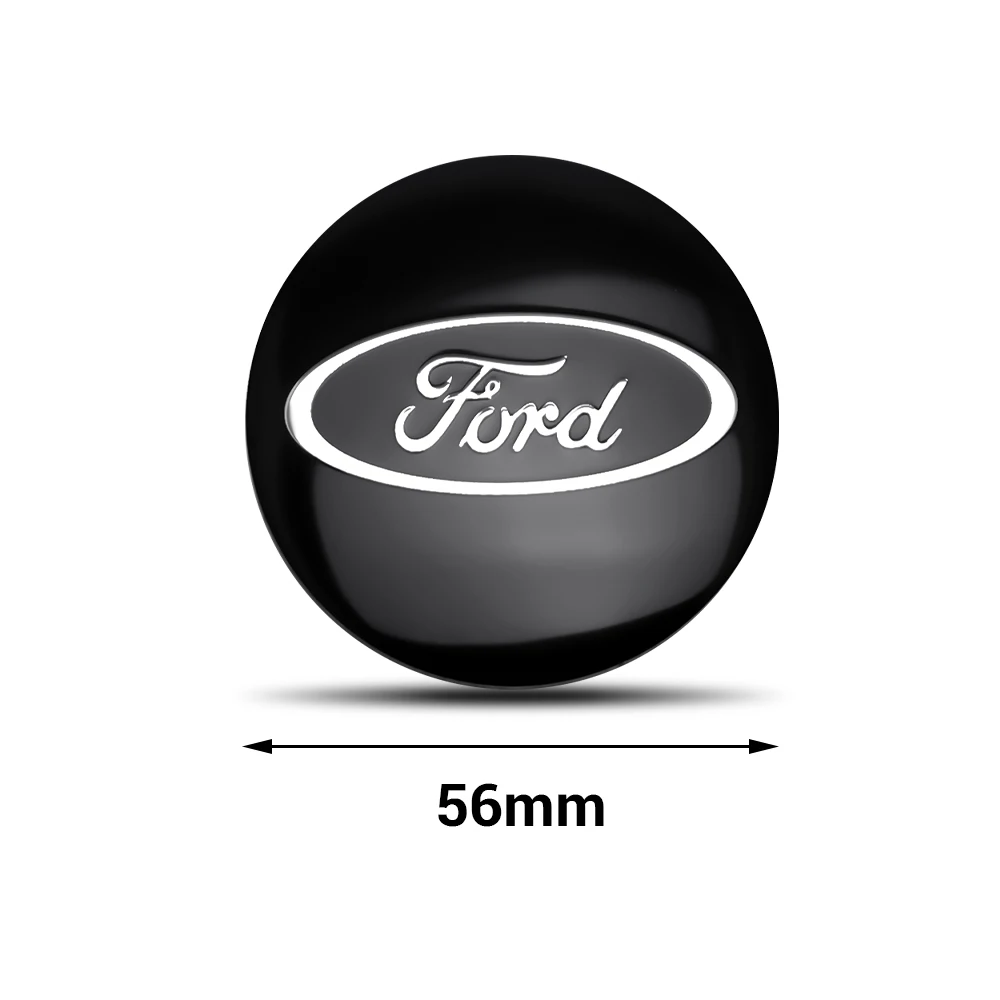 Фото Для Ford Ranger, Focus, Kuga, Mustang ST, Transit, Mondeo, Foose: 4 шт. 56 мм наклейки-эмблемы на центральные колпачки колес, аксессуары для стайлинга автомобиля №2
