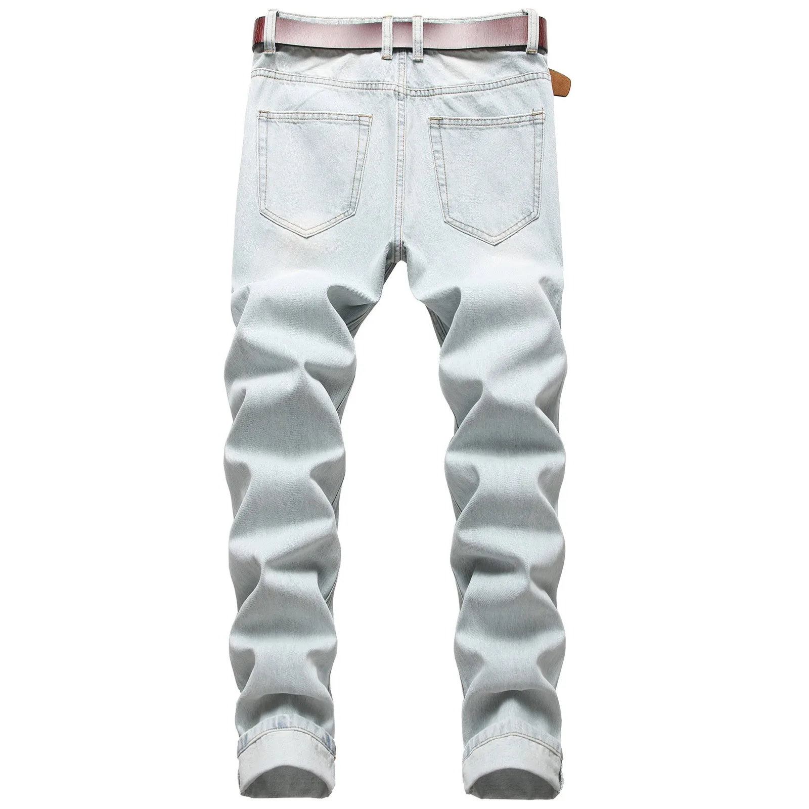 Мужские летние модные джинсовые шорты для отдыха простые однотонные