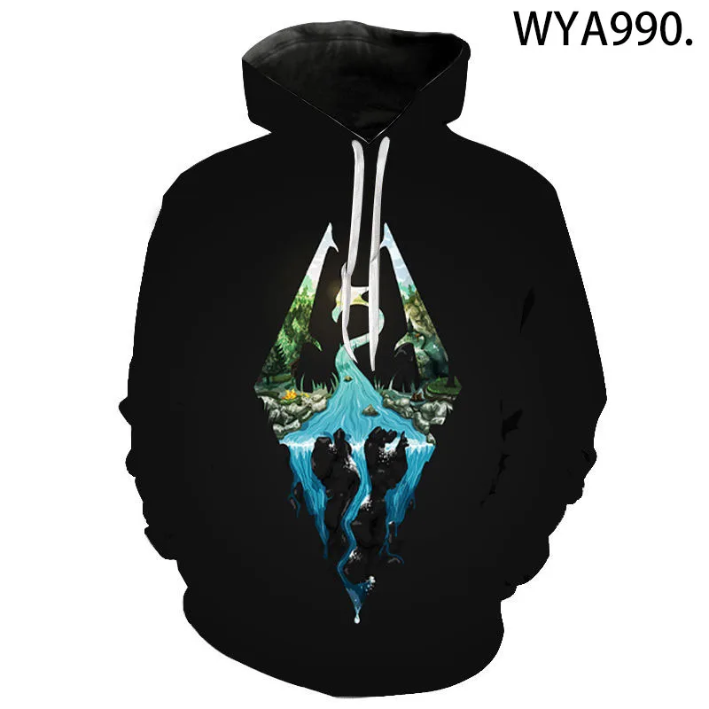 

2021 New Casual Skyrim Sweatshirts 3D Printed Men Women Children Hoodies Long Sleeve Pullover Streetwear Boy Girl Kids Jacke