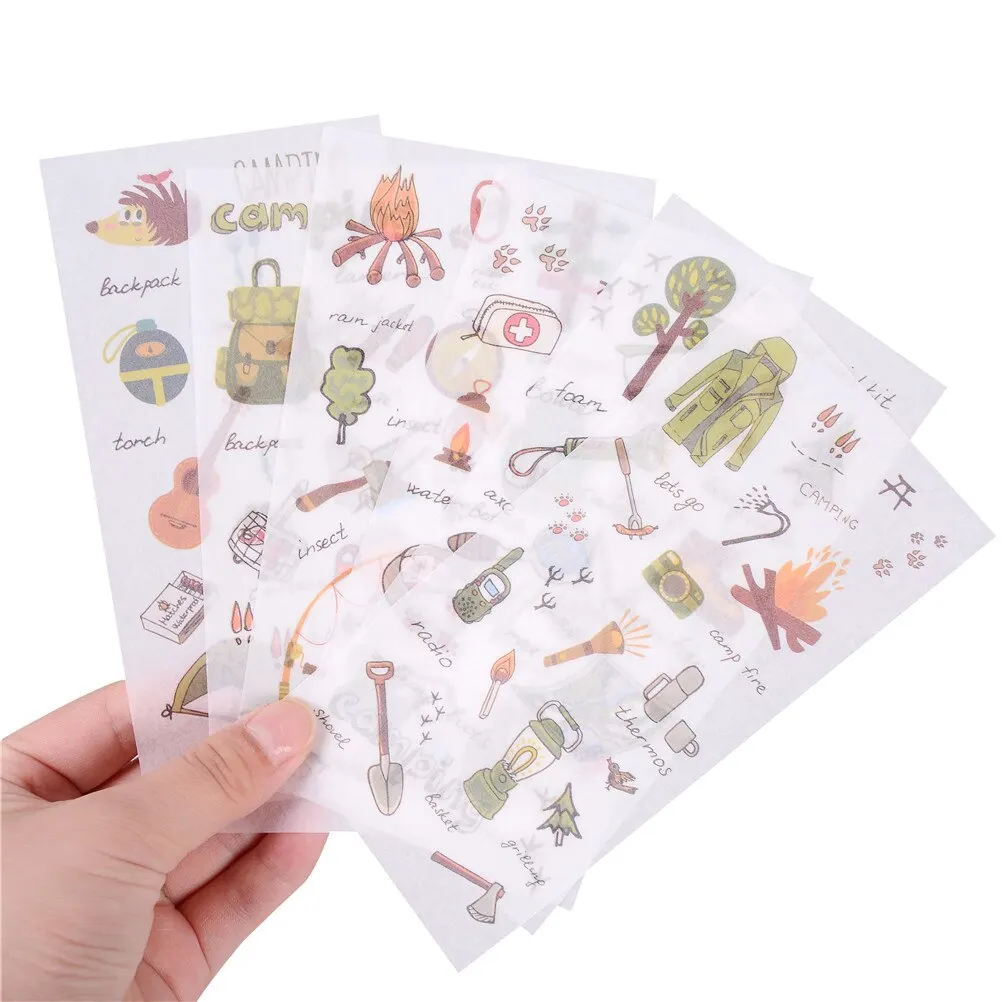 

Горячая Распродажа, 6 страниц/упаковка, DIY наклейки на индекс телефона, Туристическое оборудование, путешествия