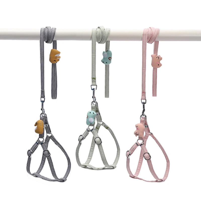 

Поводок для собак, свинцовая шлейка для домашних питомцев, жилет для прогулок и бега на открытом воздухе, для щенков и кошек, регулируемый по...