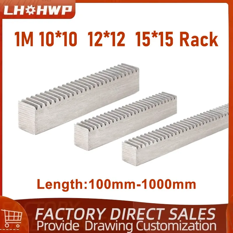 

Рейка с зубьями LHOHWP 10*10 12*12 15*15 100мм-1000мм