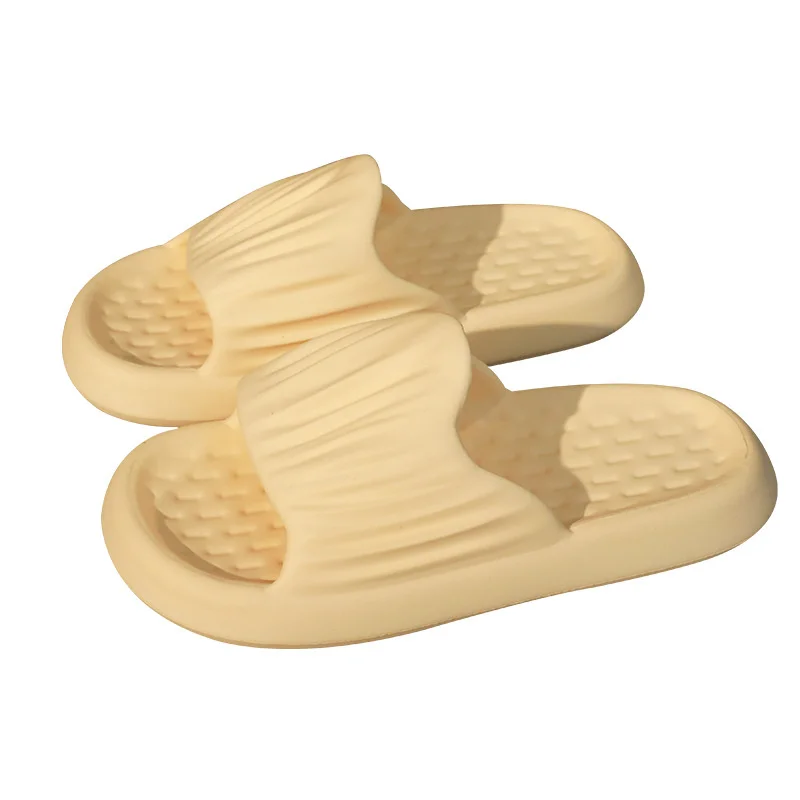 Thick Sole Slippers Female Bathroom Couple Sandals Female Summer Household Anti-slip Soft Bottom Silent Bath Slippers Men