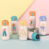 316 stainless steel vacuum flask illustration wind cartoon student pot bellied cup smart warm cup bounce vacuum flask