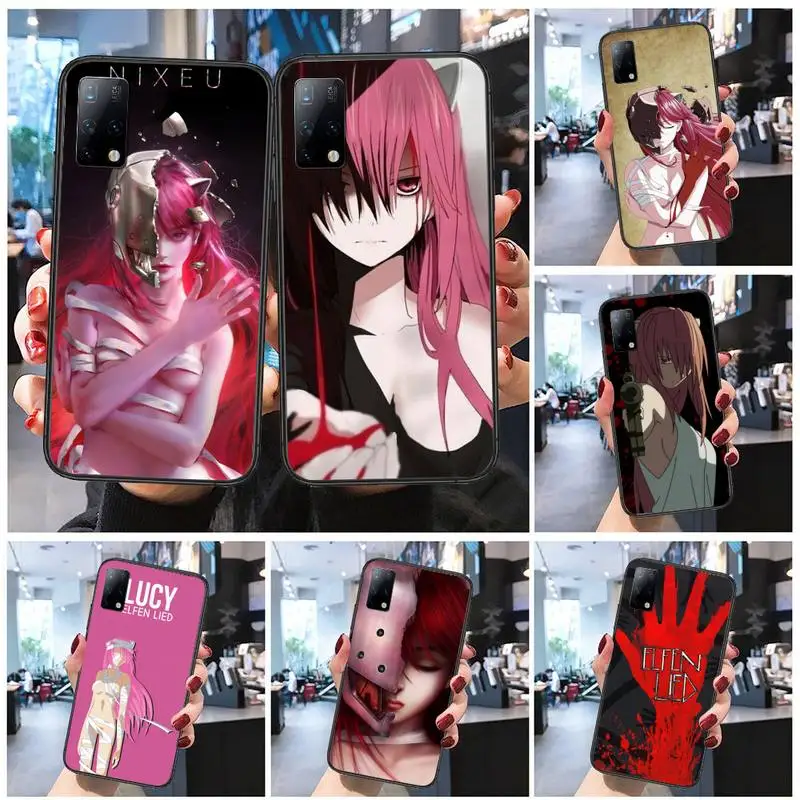 

anime Elfen Lied Phone Case For Huawei Nova7 Nova6 Nova5 Nova4 Nova3 Nova2 pro se plus soft Cover Fundas