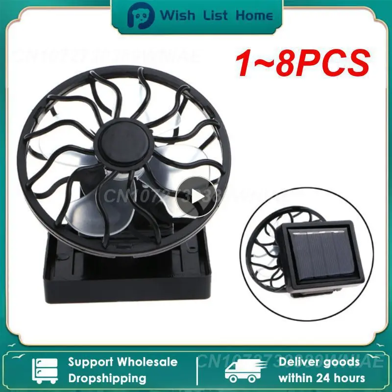 1 ~ 8 шт. портативный мини-вентилятор на солнечной энергии с зажимом для альпинизма