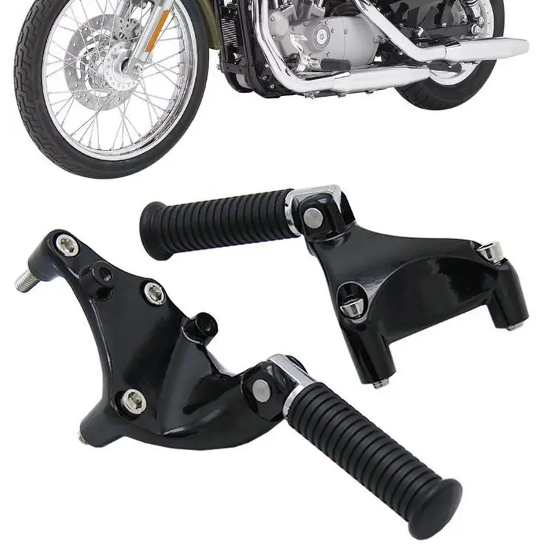 

Motorcycle Footrest Pedal Foot Peg Aluminium Rubber Motorcycle Accessories Footpeg Pedals ForHarleys For XL883 1200