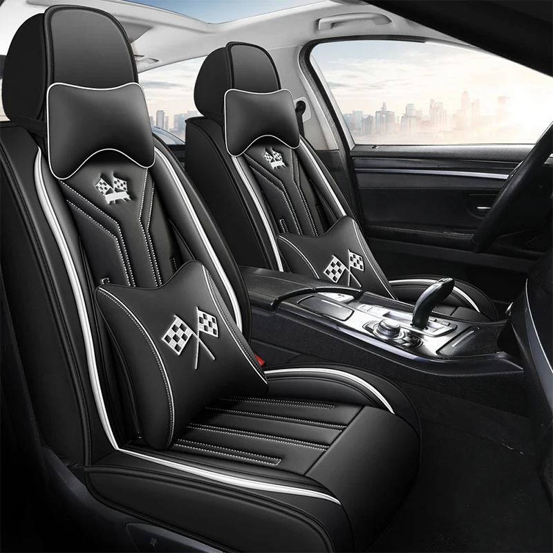

Universal Leather Auto Car Seat Covers For Pajero Subaru Impreza BMW F36 Fiat Punto Honda crv Hyundai i30 Interior Accsesories