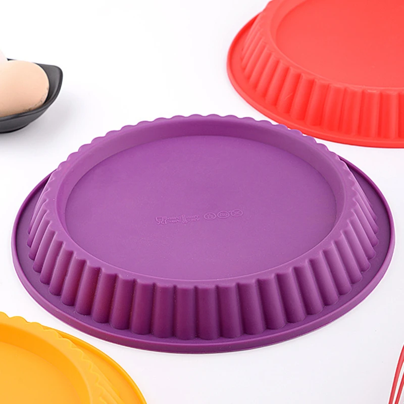 

26cm Silicone Cake Baking Tray High Temperature Pizza Pie Pan Easy Release Toast Bread Mold For Kitchen Tools Pastry Accessories