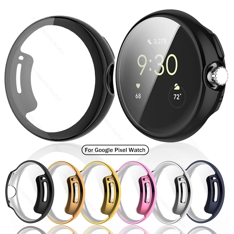 

Ударопрочный Мягкий чехол из ТПУ с полным покрытием 360 ° для Google Pixel Watch, защитный чехол для Pixel Watch 2022, умные аксессуары