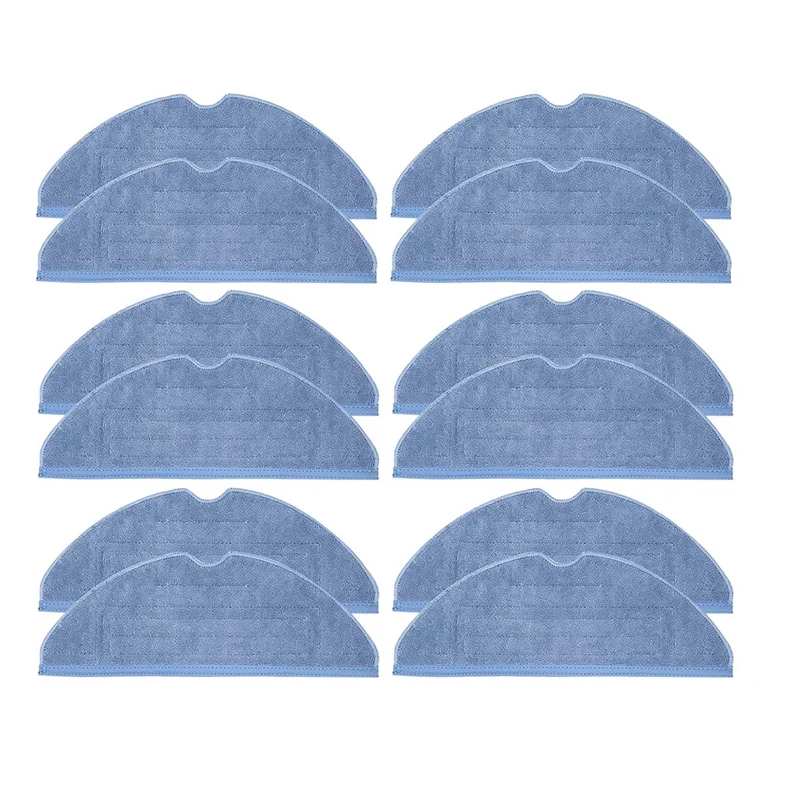 

12 Pcs Vacuum Mop Replacement Pads For Xiaomi Roborock T7S T7S Plus S7 Replacement Cleaning Cloth Mop Rag
