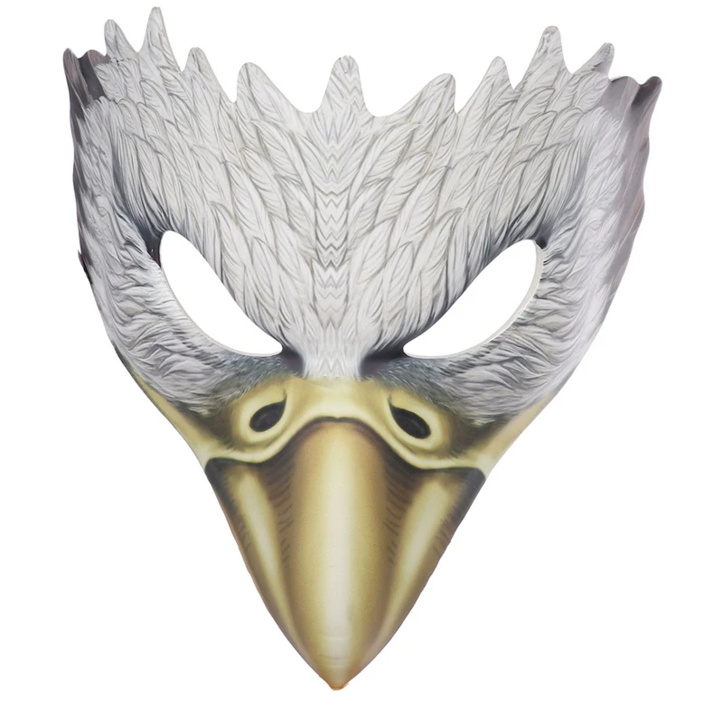 

3D Eagle маска для хеллоуина и карнавала вечерние животное маска косплей Половина лица маска подарок