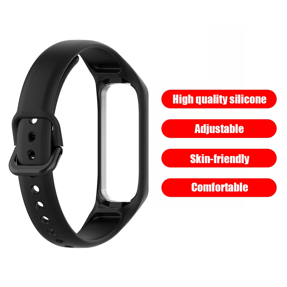 

Однотонный силиконовый сменный ремешок для наручных часов для Samsung Galaxy Fit 2