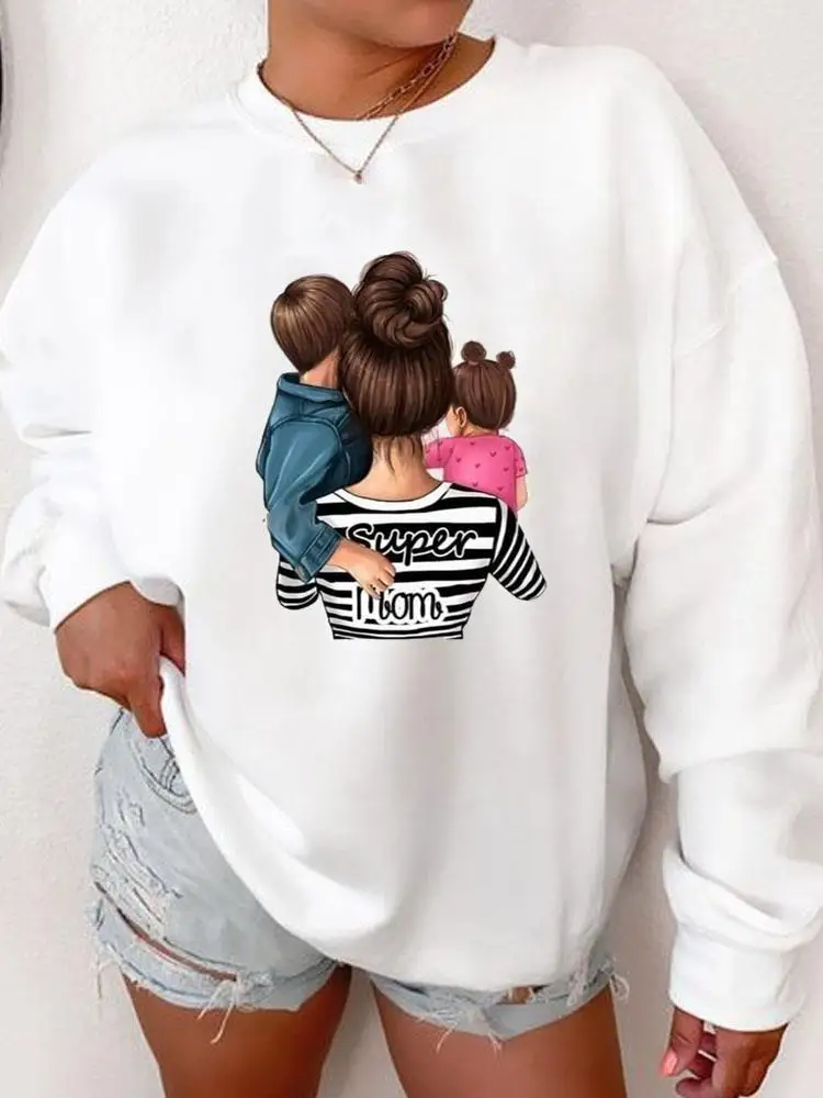 

Sweet Lovely Style Trend 90s Graphic Sweatshirts Casual Print Female Autumn Spring Fashion Pullovers Women Long Sleeve Clothing