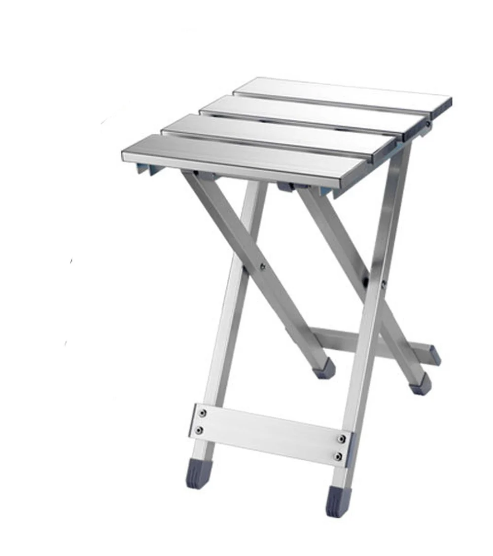 Enlarge Aluminum folding chair retractable portable dual-purpose folding cross stool