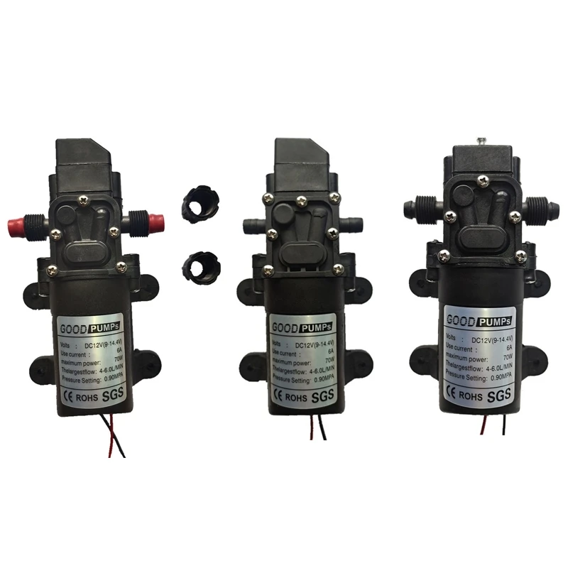 

Мембранный Водяной насос G5AD, 12 В, 6 л/мин, 130 фунтов на квадратный дюйм