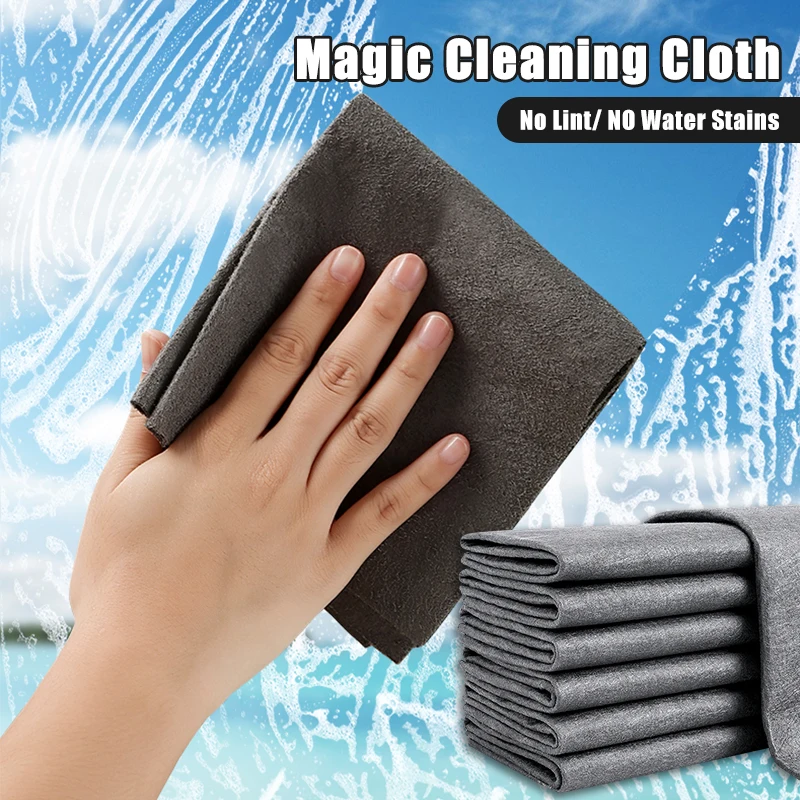 

Thickened Magic Cleaning Glass Cloth Streak Free Reusable Microfiber Cleaning Cloth For Kitchen Mirrors Auto Windows